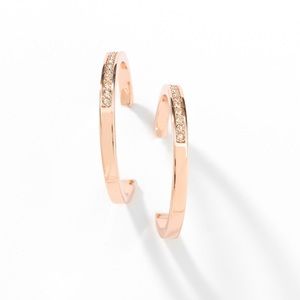 Hoopla Earrings, Rose Gold